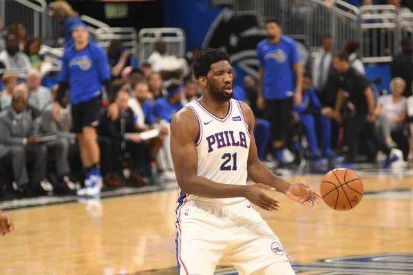 Orlando Magic Φιλοξενεί Τους Philadelphia 76Ers Στο Amway Arena Στο — Φωτογραφία Αρχείου