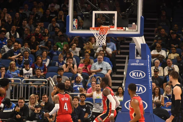 Orlando Magic Acoge Los Pelícanos Louisiana Amway Center Orlando Florida — Foto de Stock