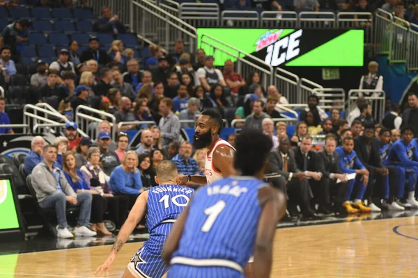 Orlando Magic Φιλοξενεί Τους Houston Rockets Στο Amway Arena Την — Φωτογραφία Αρχείου