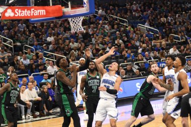 Orlando Magic 12 Ocak 2019 tarihinde Boston Celtics 'e Amway Stadyumu' nda ev sahipliği yaptı. Fotoğraf: Marty Jean-Louis