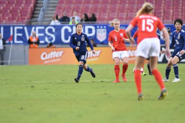 Japonya, İngiltere 'ye karşı Raymond James Stadyumu' nda 5 Mart 2019 'da Tampa Florida' da. Fotoğraf: Marty Jean-Louis