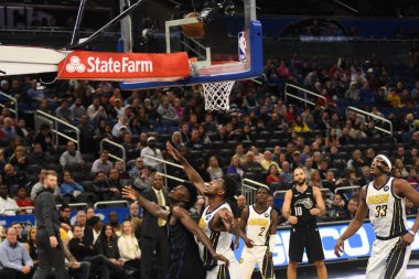 Orlando Magic, 31 Ocak 2019 tarihinde Orlando Florida 'daki Amway Center' da Indiana Pacers 'a ev sahipliği yapmaktadır. Fotoğraf: Marty Jean-Louis