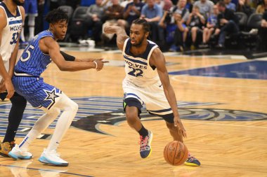 Orlando Magic, 7 Şubat 2019 'da Orlando, Florida' da Amway Arena 'da Minnesota Timberwolves' a ev sahipliği yapar. Fotoğraf: Marty Jean-Louis