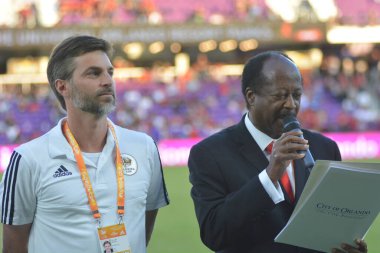 Flamengo Eintracht Frankfurt 'a karşı 12 Ocak 2019 Cumartesi günü Orlando City Stadyumu' nda. Fotoğraf: Marty Jean-Louis