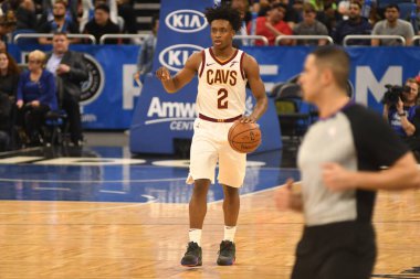 Orlando Magic 14 Mart 2019 Perşembe günü Orlando Florida 'daki Amway Center' da Cleveland Cavaliers 'a ev sahipliği yaptı. Fotoğraf: Marty Jean-Louis