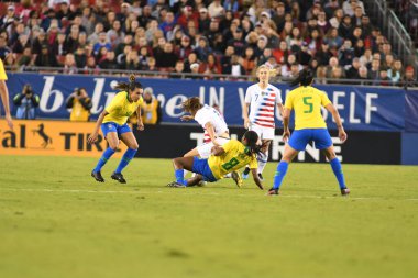 SheBelieves Kupası Finali, 5 Mart 2019 'da Tampa Florida Raymond James Stadyumu' nda ABD ile Brezilya arasında oynanacak. Fotoğraf: Marty Jean-Louis
