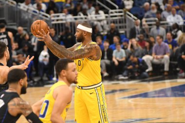 Orlando Magic, 28 Şubat 2019 'da Orlando Florida' daki Amway Center 'da Golden State Warriors' a ev sahipliği yaptı. Fotoğraf: Marty Jean-Louis