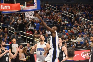 Orlando Magic, 2 Şubat 2019 tarihinde Orlando Florida 'daki Amway Center' da Brooklyn Nets 'e ev sahipliği yapmaktadır. Fotoğraf: Marty Jean-Louis