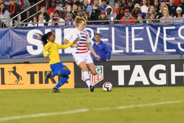 SheBelieves Kupası Finali, 5 Mart 2019 'da Tampa Florida Raymond James Stadyumu' nda ABD ile Brezilya arasında oynanacak. Fotoğraf: Marty Jean-Louis