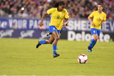 SheBelieves Kupası Finali, 5 Mart 2019 'da Tampa Florida Raymond James Stadyumu' nda ABD ile Brezilya arasında oynanacak. Fotoğraf: Marty Jean-Louis