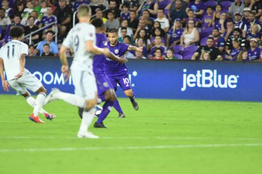 Orlando City 20 Şubat 2019 Çarşamba günü Orlando Fl 'daki Orlando City Stadyumu' nda New England 'a ev sahipliği yaptı. Fotoğraf: Marty Jean-Louis