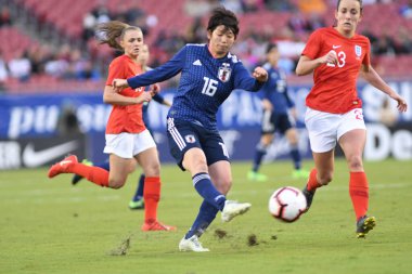 Japonya, İngiltere 'ye karşı Raymond James Stadyumu' nda 5 Mart 2019 'da Tampa Florida' da. Fotoğraf: Marty Jean-Louis