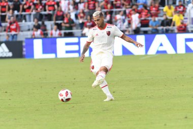 Flamengo Eintracht Frankfurt 'a karşı 12 Ocak 2019 Cumartesi günü Orlando City Stadyumu' nda. Fotoğraf: Marty Jean-Louis