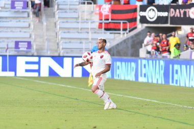 Flamengo Eintracht Frankfurt 'a karşı 12 Ocak 2019 Cumartesi günü Orlando City Stadyumu' nda. Fotoğraf: Marty Jean-Louis