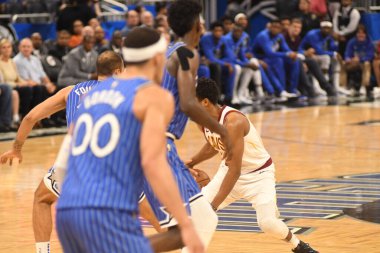 Orlando Magic 14 Mart 2019 Perşembe günü Orlando Florida 'daki Amway Center' da Cleveland Cavaliers 'a ev sahipliği yaptı. Fotoğraf: Marty Jean-Louis