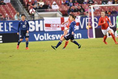 Japonya, İngiltere 'ye karşı Raymond James Stadyumu' nda 5 Mart 2019 'da Tampa Florida' da. Fotoğraf: Marty Jean-Louis