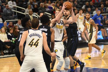 Orlando Magic, 31 Ocak 2019 tarihinde Orlando Florida 'daki Amway Center' da Indiana Pacers 'a ev sahipliği yapmaktadır. Fotoğraf: Marty Jean-Louis