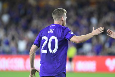 Orlando City 20 Şubat 2019 Çarşamba günü Orlando Fl 'daki Orlando City Stadyumu' nda New England 'a ev sahipliği yaptı. Fotoğraf: Marty Jean-Louis