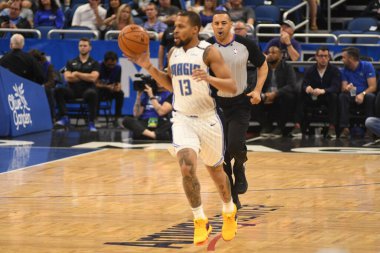 Orlando Magic, 2 Şubat 2019 tarihinde Orlando Florida 'daki Amway Center' da Brooklyn Nets 'e ev sahipliği yapmaktadır. Fotoğraf: Marty Jean-Louis