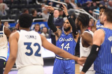 Orlando Magic, 7 Şubat 2019 'da Orlando, Florida' da Amway Arena 'da Minnesota Timberwolves' a ev sahipliği yapar. Fotoğraf: Marty Jean-Louis