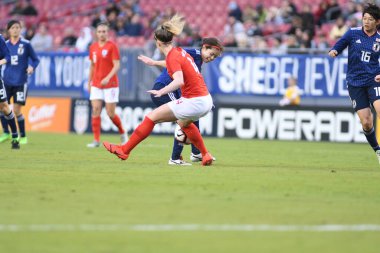 Japonya, İngiltere 'ye karşı Raymond James Stadyumu' nda 5 Mart 2019 'da Tampa Florida' da. Fotoğraf: Marty Jean-Louis