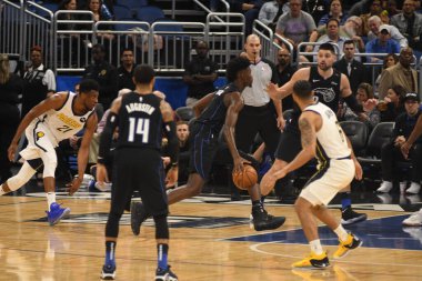 Orlando Magic, 31 Ocak 2019 tarihinde Orlando Florida 'daki Amway Center' da Indiana Pacers 'a ev sahipliği yapmaktadır. Fotoğraf: Marty Jean-Louis