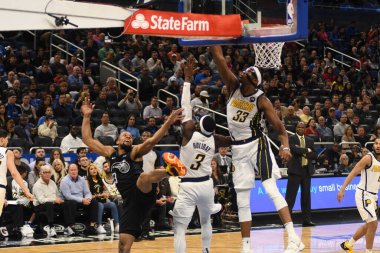 Orlando Magic, 31 Ocak 2019 tarihinde Orlando Florida 'daki Amway Center' da Indiana Pacers 'a ev sahipliği yapmaktadır. Fotoğraf: Marty Jean-Louis