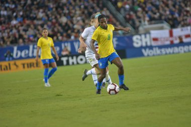 SheBelieves Kupası Finali, 5 Mart 2019 'da Tampa Florida Raymond James Stadyumu' nda ABD ile Brezilya arasında oynanacak. Fotoğraf: Marty Jean-Louis