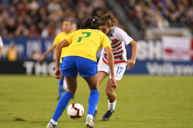 SheBelieves Kupası Finali, 5 Mart 2019 'da Tampa Florida Raymond James Stadyumu' nda ABD ile Brezilya arasında oynanacak. Fotoğraf: Marty Jean-Louis