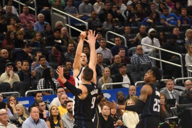 Orlando Magic, 31 Ocak 2019 tarihinde Orlando Florida 'daki Amway Center' da Indiana Pacers 'a ev sahipliği yapmaktadır. Fotoğraf: Marty Jean-Louis