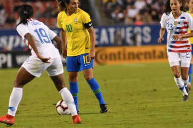 SheBelieves Kupası Finali, 5 Mart 2019 'da Tampa Florida Raymond James Stadyumu' nda ABD ile Brezilya arasında oynanacak. Fotoğraf: Marty Jean-Louis