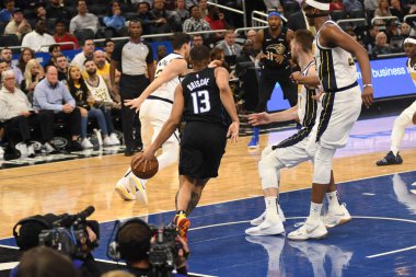 Orlando Magic, 31 Ocak 2019 tarihinde Orlando Florida 'daki Amway Center' da Indiana Pacers 'a ev sahipliği yapmaktadır. Fotoğraf: Marty Jean-Louis