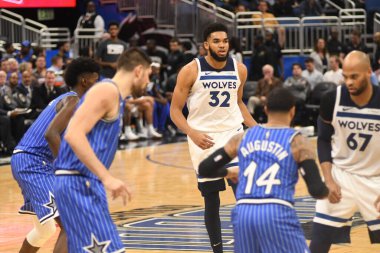 Orlando Magic, 7 Şubat 2019 'da Orlando, Florida' da Amway Arena 'da Minnesota Timberwolves' a ev sahipliği yapar. Fotoğraf: Marty Jean-Louis