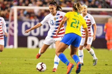 SheBelieves Kupası Finali, 5 Mart 2019 'da Tampa Florida Raymond James Stadyumu' nda ABD ile Brezilya arasında oynanacak. Fotoğraf: Marty Jean-Louis