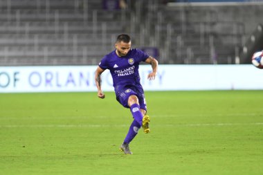 Orlando City 20 Şubat 2019 Çarşamba günü Orlando Fl 'daki Orlando City Stadyumu' nda New England 'a ev sahipliği yaptı. Fotoğraf: Marty Jean-Louis