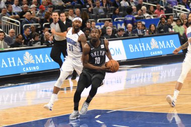 Orlando Magic, 2 Şubat 2019 tarihinde Orlando Florida 'daki Amway Center' da Brooklyn Nets 'e ev sahipliği yapmaktadır. Fotoğraf: Marty Jean-Louis
