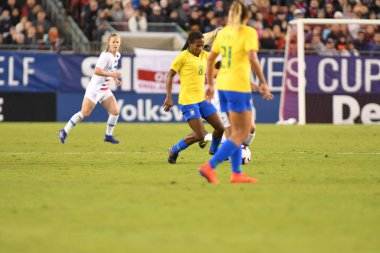 SheBelieves Kupası Finali, 5 Mart 2019 'da Tampa Florida Raymond James Stadyumu' nda ABD ile Brezilya arasında oynanacak. Fotoğraf: Marty Jean-Louis