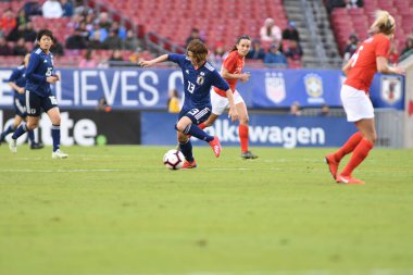 Japonya, İngiltere 'ye karşı Raymond James Stadyumu' nda 5 Mart 2019 'da Tampa Florida' da. Fotoğraf: Marty Jean-Louis