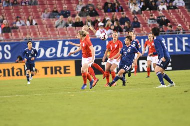 Japonya, İngiltere 'ye karşı Raymond James Stadyumu' nda 5 Mart 2019 'da Tampa Florida' da. Fotoğraf: Marty Jean-Louis