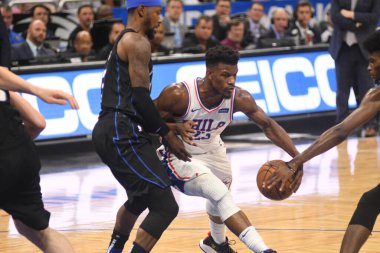Orlando Magic, 25 Mart 2019 tarihinde Orlando Florida 'daki Amway Arena' da Philadelphia 76ers 'a ev sahipliği yaptı. Fotoğraf: Marty Jean-Louis
