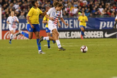 SheBelieves Kupası Finali, 5 Mart 2019 'da Tampa Florida Raymond James Stadyumu' nda ABD ile Brezilya arasında oynanacak. Fotoğraf: Marty Jean-Louis