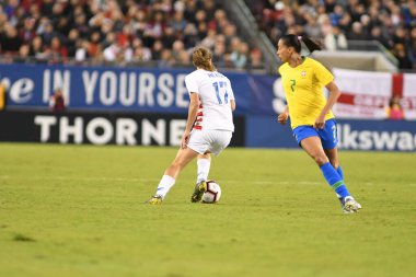 SheBelieves Kupası Finali, 5 Mart 2019 'da Tampa Florida Raymond James Stadyumu' nda ABD ile Brezilya arasında oynanacak. Fotoğraf: Marty Jean-Louis