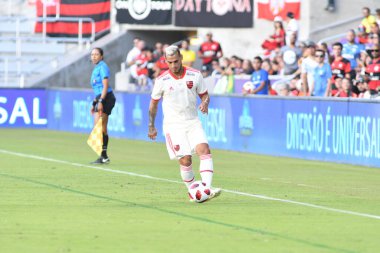 Flamengo Eintracht Frankfurt 'a karşı 12 Ocak 2019 Cumartesi günü Orlando City Stadyumu' nda. Fotoğraf: Marty Jean-Louis