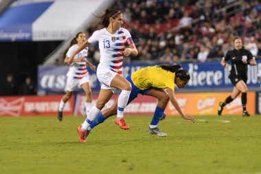 SheBelieves Kupası Finali, 5 Mart 2019 'da Tampa Florida Raymond James Stadyumu' nda ABD ile Brezilya arasında oynanacak. Fotoğraf: Marty Jean-Louis