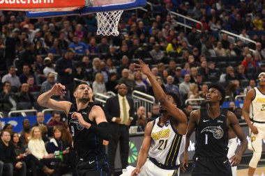 Orlando Magic, 31 Ocak 2019 tarihinde Orlando Florida 'daki Amway Center' da Indiana Pacers 'a ev sahipliği yapmaktadır. Fotoğraf: Marty Jean-Louis