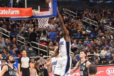 Orlando Magic, 2 Şubat 2019 tarihinde Orlando Florida 'daki Amway Center' da Brooklyn Nets 'e ev sahipliği yapmaktadır. Fotoğraf: Marty Jean-Louis