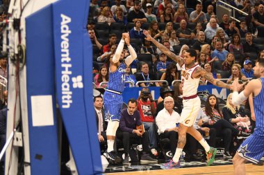 Orlando Magic 14 Mart 2019 Perşembe günü Orlando Florida 'daki Amway Center' da Cleveland Cavaliers 'a ev sahipliği yaptı. Fotoğraf: Marty Jean-Louis
