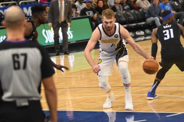 Orlando Magic, 31 Ocak 2019 tarihinde Orlando Florida 'daki Amway Center' da Indiana Pacers 'a ev sahipliği yapmaktadır. Fotoğraf: Marty Jean-Louis