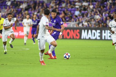 Orlando City 20 Şubat 2019 Çarşamba günü Orlando Fl 'daki Orlando City Stadyumu' nda New England 'a ev sahipliği yaptı. Fotoğraf: Marty Jean-Louis