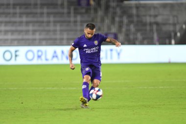 Orlando City 20 Şubat 2019 Çarşamba günü Orlando Fl 'daki Orlando City Stadyumu' nda New England 'a ev sahipliği yaptı. Fotoğraf: Marty Jean-Louis
